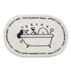 Lavable a Máquina Baño Absorbente Pareja Individual Puerta de Baño Mascota Imitación Cachemira Suave Alfombrilla de Piso Antideslizante y que No Suelta Pelusa