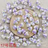 Calcomanía de Corazón de Melocotón Cuentas de Cerámica con Perlas Cuentas de Cerámica Estilo Chino Accesorios Hechos a Mano para DIY Pulsera Accesorios para Collar Material