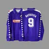 Jersey Retro Manga Larga Uniforme de Fútbol Beckham Zidane Messi C Ronaldo Jersey Clásico