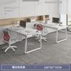 Escritorio de Oficina Escritorio de Oficina Hogar Gabinete con Cajones Mesa para 2 Personas Combinación de Mesa y Silla Mesa Moderna Simple