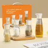 Juego de Botes de Aceite y Frascos de Condimentos Qixiang Botella Creativa para el Hogar de Salsa de Soja y Vinagre Botella de Condimentos Regalo para Eventos Venta al por Mayor Compra Grupal Regalo