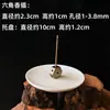 Queimador de incenso em linha Sanxingdui metal poroso incenso incenso suporte para incenso de sândalo incenso suporte para incenso de linha vertical acessórios para incenso presentes criativos