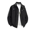 Jaquetas Estilo Novo Primavera e Outono 2026 para Homens e Mulheres, Gola Reversível, Caimento Solto, Cor Sólida, Roupa Casual para o Trabalho, Peça de Cima Versátil, Casaco da Moda