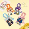 Nuevo estilo tarjetero para niñas, gafete de identificación de estudiante, funda para tarjeta con cordón para cuello anti-pérdida, protector de tarjeta de identificación unisex, estuche rígido