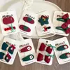 Nueva Serie Navideña Estrella Roja y Verde Lazo Pasador para el Cabello Infantil Pinza Lateral Pinza para el Flequillo