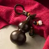 Llavero colgante de calabaza de sándalo, cadena para coche, anillo, personalizado, creativo, portátil, literario, para jugar, adornos para hombres y mujeres