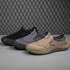 Zapatos de Hombre, Zapatos de Protección Laboral Transpirables de Otoño, Zapatos de Trabajo Casuales de Cuero Impermeables y Antideslizantes de Corte Bajo para Hombre