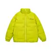 Yidao Vintage 25 Invierno Nuevo Estilo Estilo Nacional Diseño con Estampado de Letras Cuello Alto Resistente al Frío y Cálido 90 Chaqueta de Plumas de Pato Blanco