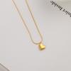 Colar Feminino de Aço Titânio Moda Europeia e Americana Transfronteiriça Que Não Desbota Amor Nicho de Alto Nível Luxo Leve Versátil Corrente para Clavícula Joia