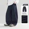 Ropa Infantil Pantalones Curvos Forrados de Polar para Niños 2026 Otoño e Invierno Nuevos Pantalones Casuales Infantiles Pantalones Deportivos Engrosados de Invierno para Niños Grandes