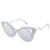 Nuevas gafas de sol ojo de gato de moda europea y americana en línea rojas Moda Street shooting ins gafas de sol retro para mujer 97058