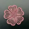 Parches de Tela de Flor de Cinco Pétalos Estilo Fresco y Dulce, Accesorios para el Cabello DIY Hechos a Mano, Flores de Pedrería Coloridas de Lujo Ligero, Accesorios para Ropa