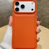 Capa de celular com airbag texturizada de pão com furos grandes, adequada para Apple 18PRO iPhone 18promax, com padrão de lichia