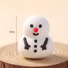 Decoração de bolo de Natal 2024 urso coelho cartão anel de grama folhas chuva seda véspera de Natal festa de feriado plug-in