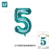 Comercio Exterior Nuevo Modelo 32 pulgadas Versión Americana Mediano Digital Globo de Película de Aluminio Tapa Dura 80cm Oro Rosa Decoración de Fiesta de Cumpleaños