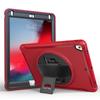 Adecuado para iPad9.7 2018 correa de mano de cuero soporte giratorio de PC iPad6 funda protectora 2 en 1 plana anticaída