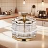 Botella Giratoria para Condimentos de Cocina Tarro para Condimentos Doméstico Traje de Combinación de Vidrio Tarro para Condimentos Caja Giratoria para Almacenamiento de Condimentos