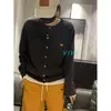 Cárdigan corto para mujer, suéter de cuello redondo, prenda exterior holgada estilo coreano, adecuada para primavera y otoño, hecho de punto de cachemira sintética