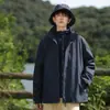 Chaqueta de Grafeno para Exteriores de Marca Grande Mismo Estilo para Hombres y Mujeres Conjunto Desmontable de Dos Piezas Tres en Uno Ropa a Prueba de Viento e Impermeable para Montañismo