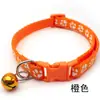 Collares para Mascotas con Cascabeles para Gatos y Perros, Collares Ajustables para Gatos con Diseños de Huellas de Patas, Artículos Populares Transfronterizos con Hebillas de Seguridad, Al por Mayor en Stock
