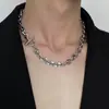 Collar Cubano de Acero de Titanio con Hebilla OT para Hombres y Mujeres, Moderno y Genial, Cadena para el Cuello que no se Desvanece, Cadena para Clavícula Versátil y a la Moda, Disponible en Stock Transfronterizo