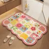 Alfombrilla de baño Entrada al inodoro Alfombrilla absorbente para pies Ducha Especial Antideslizante Alfombra de Diatomeas Felpudo