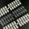 Tablero de Exhibición de Puntas de Uña de Práctica Semi-Sólidas de Fondo Plano para Uñas Artísticas con Muestras de Color de Esmalte en Gel para Uñas de 240 Colores
