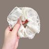 Super Suave de Alta Calidad Encaje Intestino de Cerdo Anillo para el Cabello para Mujeres Estilo Coreano Suave Pequeño Floral Diadema Accesorios para el Cabello Venta al por Mayor