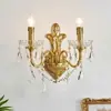 Lustre de Cristal Americano Sala de Estar Luz Luz de Luxo Atmosférica Criativa Villa Quarto Luz Estilo Designer Francês Iluminação de Sala de Jantar