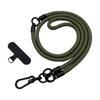 Cordón Tres en Uno para Teléfono Móvil de Muñeca para Colgar del Cuello Cruzado Longitud para Hombre y Mujer Cuerda Trenzada Fuerte Correa Lateral de Metal Desmontable
