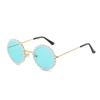 2025 Nuevas Gafas de Sol Redondas de Metal con Perlas de Príncipe Hermosos Diamantes Incrustados Lentes Oceánicos Gafas de Sol Fiesta Tinta