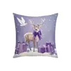 Fronha de Natal da Amazon, decorações festivas de renas e coelhos, almofadas decorativas para sofá, almofadas de pelúcia de pelo curto