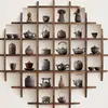 Sala de Chá Estilo Chinês Prateleira de Chá Prateleira de Curiosidades Decoração Casa Zen Retrô Nostálgico Bule Recipiente para Chá Conjunto de Xícaras de Chá Ornamentos