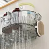 Estante de almacenamiento para baño, grifo de inodoro, lavabo, instalación sin perforaciones, almacenamiento de baño, montado en la pared