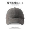 Gorra de Béisbol para Mujer 2024 Nueva Vintage Lavada Lijada Protector Solar Gorra Estilo Coreano Versátil Gorra para Cabeza Grande Moda para Mujer