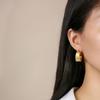 Aretes geométricos de acero inoxidable oro Personalidad de mujer simple accesorios de joyería de comercio exterior al por mayor EH-337