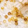 7x 4mm Acrílico Resaltado Transparente Dos Tonos Plano Ábaco Cuenta Espaciador Accesorios Hecho a Mano DIY Cadena Colgante Material para Pulsera