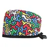 Salón de Belleza Gorro de Operación Masculino Corbata Quirófano Dental Gorro de Quimioterapia Cuidado Médico de Algodón Femenino Gorro de Enfermera Baotou