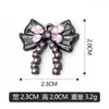 Colgante de lazo incrustado de diamantes, disponible para pedidos transfronterizos de lotes mixtos, adecuado para accesorios de bricolaje como colgantes, pulseras, collares y componentes de joyería, directo del fabricante