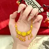Pulsera de Trébol de Cuatro Hojas Estilo Buccellati Chapada en Oro Estilo Antiguo con Diamantes, Color Duradero, Joyería de Pulsera de Diamantes Blancos Italianos