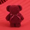 Toallas Festivas Rojas de Souvenir para Regalos Navideños, Lindos Osos y Conejos de Dibujos Animados, Toallas de Coral Fleece al por Mayor