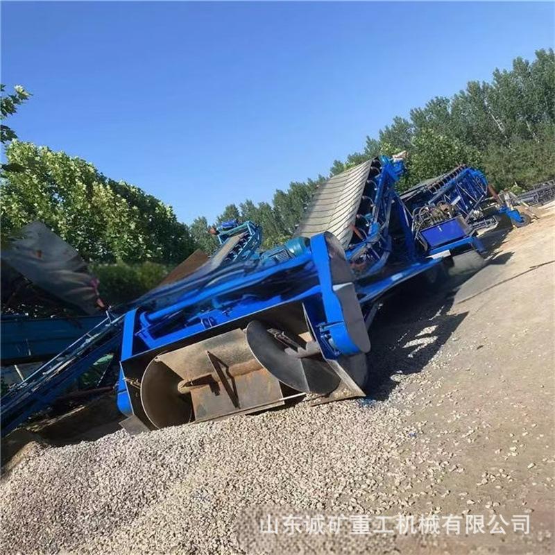 螺旋式自动扒料装车机 干土堆取料输送机 履带式行走扒渣机2