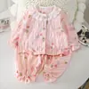 Conjunto de Pijama Infantil de Manga Longa com Renda Processamento Personalização Suporte para Processamento de Amostras