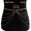 Cadena de Cintura Dorada con Borlas Multicapa Sencilla Sexy de Verano Transfronteriza Europea y Americana Joyería para Cintura Corporal de Mujer y Cadena de Cintura para Pantalones
