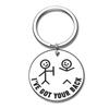 Chaveiro de Aço Inoxidável Redondo com Gravação Personalizada da Marca, Venda Quente, Presente Engraçado para Amigos, Chaveiro Presente