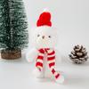 Oso de Peluche Decorativo Bufanda Linda Disfraz DIY Bolsa Colgante para Árbol de Navidad Muñeca Regalo Año Nuevo Osito