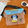 Songkran Cartoon Bolsa de cintura à prova d'água Atacado Bolsa tripla dobrável para celular Bolsa transparente para natação Grande bolsa de armazenamento em PVC