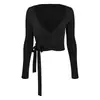 Outono/Inverno 2026 Roupa de Yoga Feminina Macia Respirável Conjunto Fitness Caimento Solto Manga Longa Esportiva Camiseta Gola Redonda