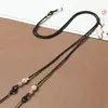 Corda de Pingente Horizontal com Contas Cruzadas Douradas da Sorte e Fivela de Segurança Cordão de Colar Atacado para Homens e Mulheres, Corrente de Clavícula Ajustável de 2mm