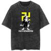 Tóquio Comida Tokyo Ghoul Transfronteiriço Camiseta Lavada Hip-hop Periférico Animação Verão Masculina e Feminina Casual Manga Curta
